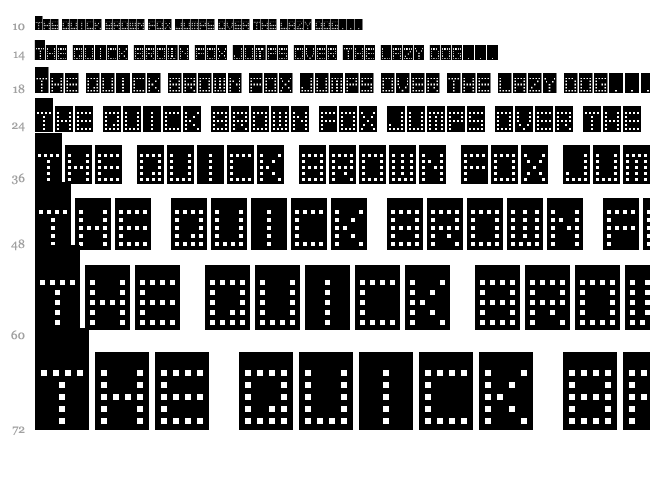 Tower Block font waterfall